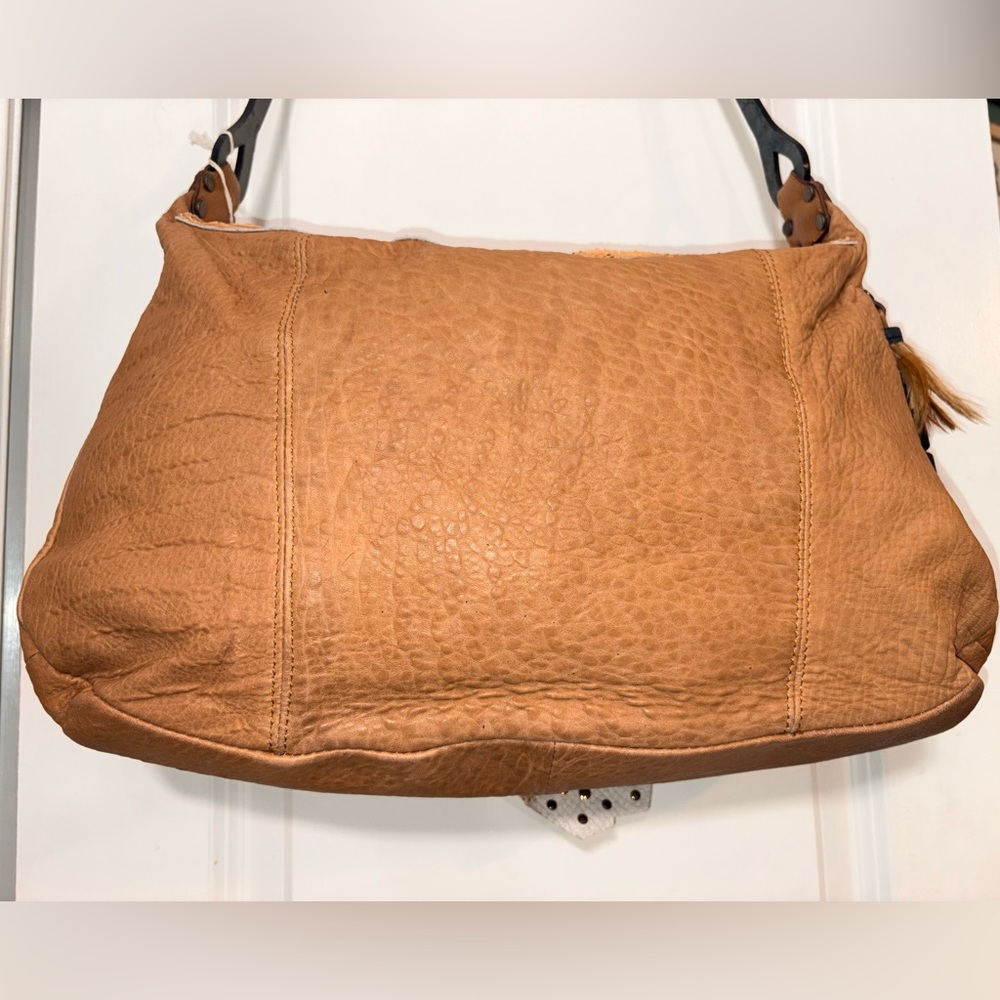 NWT Caterina Lucchi Large Studded Leather Hobo - Moro/Beige - Italy - Picture 9 of 16